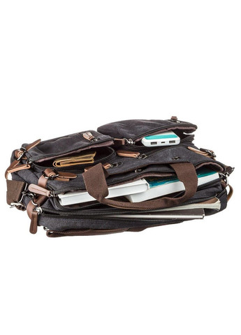 Сумка-трансофрмер текстильна 20144 Чорна Vintage (329150112)