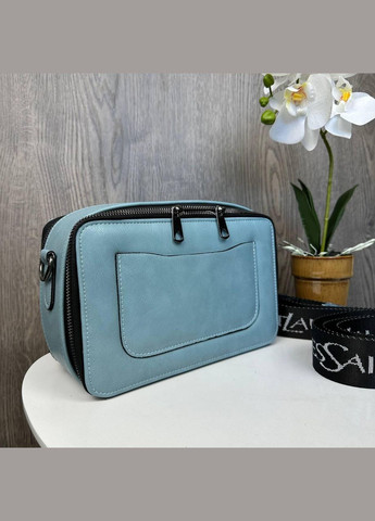 Стильна жіноча міні сумочка каркасна стьобана Блакитний No Brand (298996940)