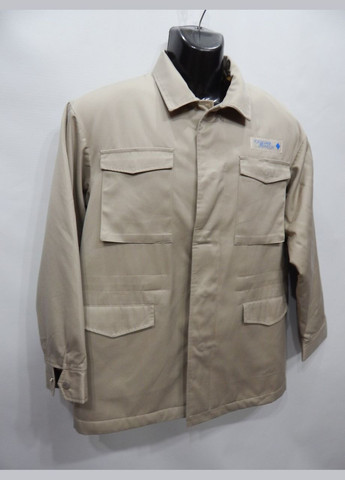 Бежевая демисезонная мужская демисезонная куртка на меху р. 50 227kmd Winter