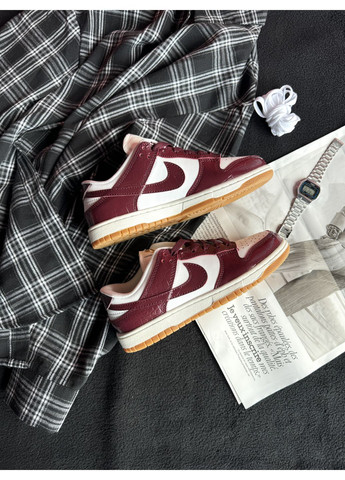 Червоні літні кросівки nike sb dunk burgundy croc найк сб данк червоні No Brand
