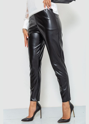 Жіночі жіночі жіночі з екошкіри чорні прямі розмір L (sku_214R2031) Ager (316318422)