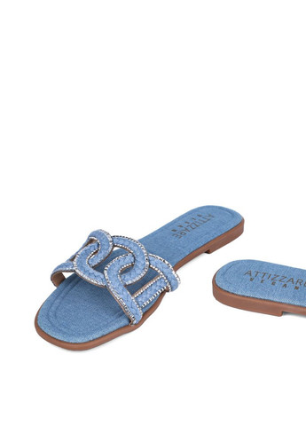 Жіночі Шльопанці Q88-505-2 Білий Тканина Attizzare (368527931)