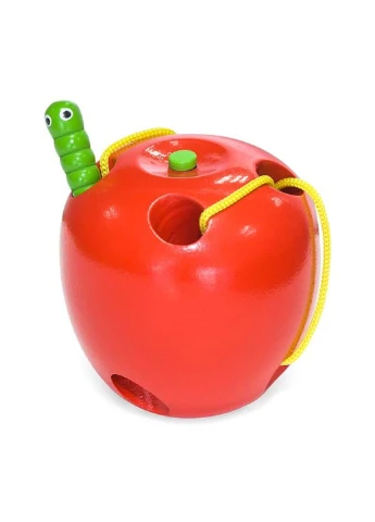 Дерев'яна шнурівка Яблучко (56276) Viga Toys (331173830)
