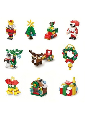 Новорічний Адвент Календар для дітей 10 в 1 No Brand (369150696)