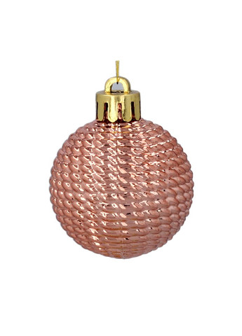 Ялинкові пластикові іграшки " " комплект 31 шт, Ø 3/4,5 см, рожево-пудрові Chomik (326025531)