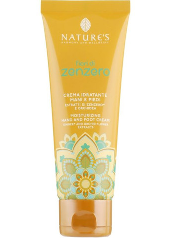 Крем для рук і ніг з квітами імбиру Fiori di Zenzero 75ml (816683-54670) Nature's (368650592)