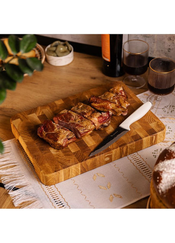 Разделочная доска торцевая Домино 20*30 см, дуб LUGI (365746348)