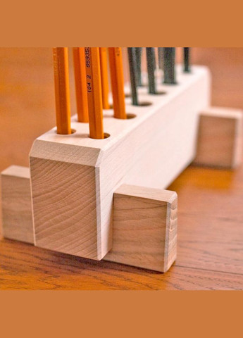 Органайзер для пензлів з дерева Фрутейра бланже (КСТ-001101) No Brand (328911843)