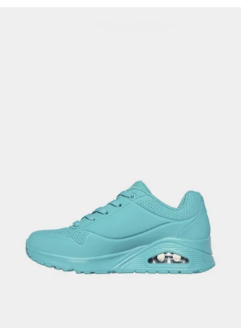 Кроссовки жен. 73690 TURQ 73690-TURQ Skechers комбинированные всесезоны (386685155)