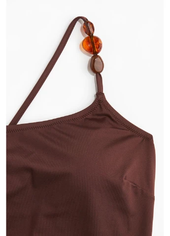 Коричневий літній купальник H&M