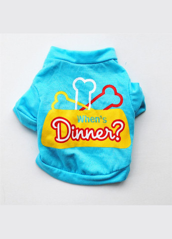 Свитшот для котов Pet Style "Когда обед?" Голубой M No Brand - (323233679)