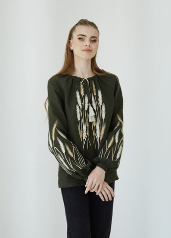 блузка женская 92-24/00 Едельвіка узор рисунок лен (317255666)