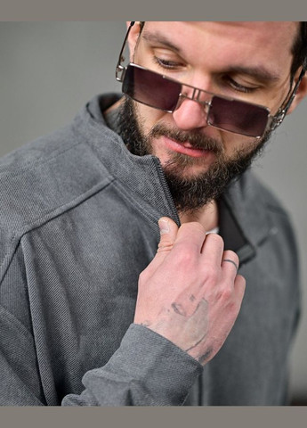 Стильний чоловічий спортивний костюм сірий Freedom (324026067)