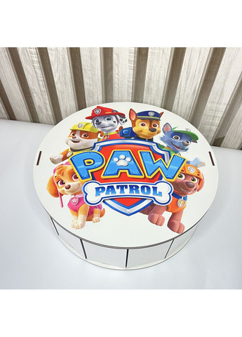 Деревянная подарочная коробка «Щенячий патруль» – упаковка для сладостей и детских подарков No Brand (355801992)