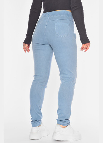 Джинси жіночі напівбатальні звужені блакитного кольору. Let's Shop - (311280708)