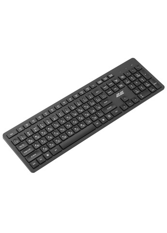 Клавіатура бездротова KS260, Black, USB 2.4GHz, вологостійка, до 10 м, 1xAAA (-KS260WB) 2E (323000805)