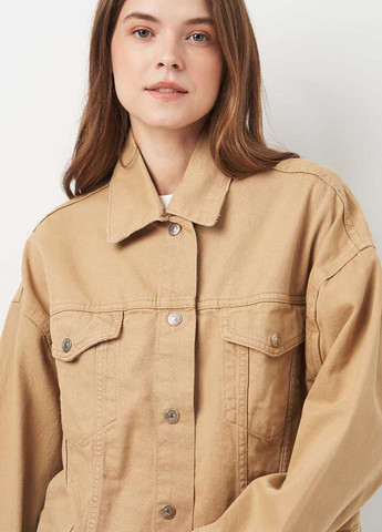 Светло-коричневая демисезонная куртка джинсовая Veto jeans