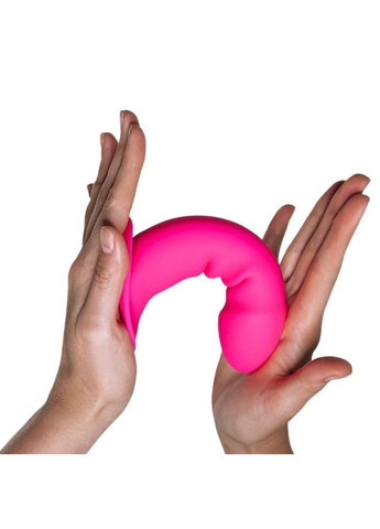 Фаллоимитатор термореактивный Adrien Lastic Hitsens 2 двойной плотности, на присоске, розовый No Brand (330617766)