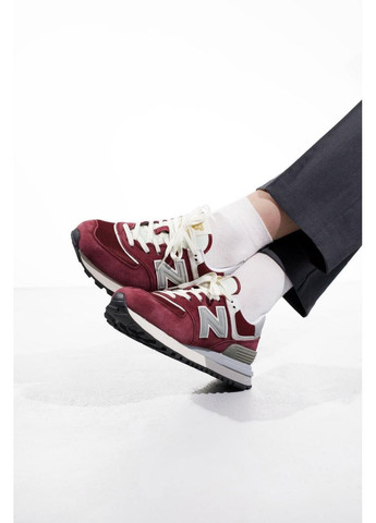 КРОССОВКИ ЖЕНСКИЕ NEW BALANCE 574 LEGACY BORDO BEIGE НЬЮ БЕЛАНС 574 No Brand бежевые демисезоны (369392983)
