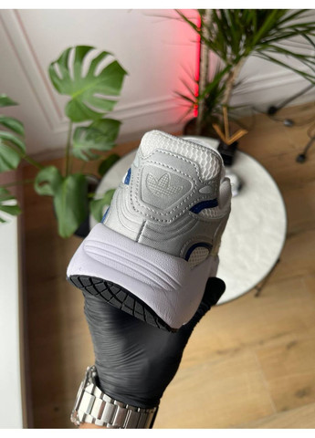 Білі Осінні кросівки аdidas ozmillen white silver black if4015 No Brand