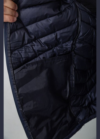 Темно-синя демісезонна куртка чоловіча демісезонна, колір сірий, Ager