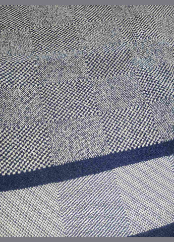 Sokuculer рушник махровий 70х140 жакардовий пістрявотканний шахи синьо сірі геометричний темно-синій виробництво - Туреччина
