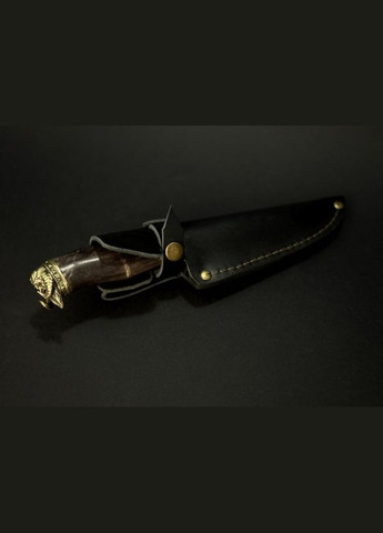 Нож охотничий с бронзовым наконечником Викинг 222k45 рукоятка кленовый кап NB Art (346152136)