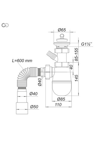 Сифон SoloPlast (340286095)