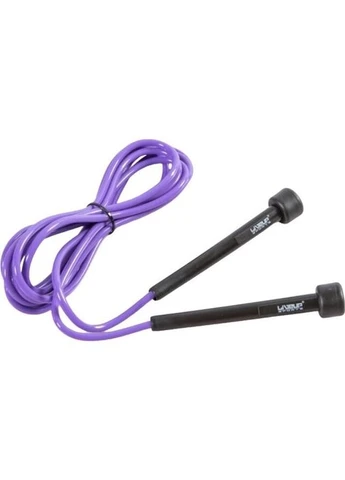 Скакалка фиолетово-черная LS3115-p LiveUp PVC JUMP ROPE (399957171)