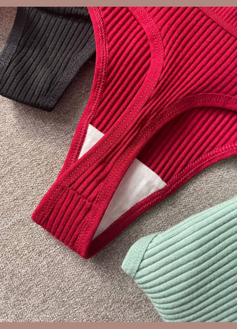 Женские стринги в рубчик, набор котоновых трусиков для женщин, набор котоновых трусиков для женщин No Brand Стрінги (322198851)