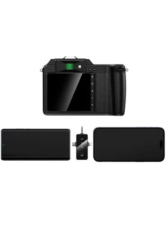 Петличний бездротовий мікрофон L20B Fair 3in1 (Lightning/Type-C/3.5) Black Hoco (386039801)