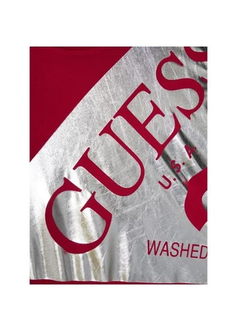 Красная демисезонная футболка j0yi13 ka6s0 dipk Guess