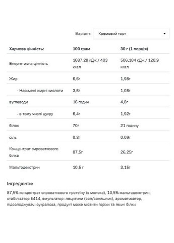 Сироватковий протеїн 908г Creme Brulle концентрат для набору м'язової маси білкова добавка Allnutrition (368976814)