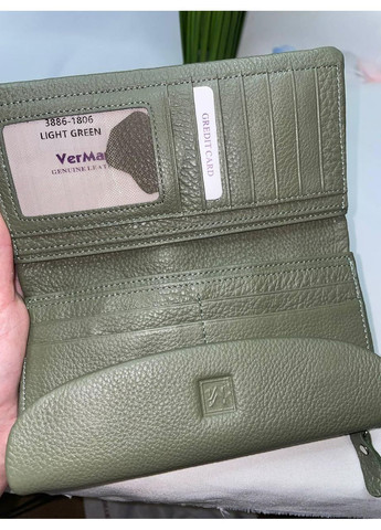 Шкіряний класичний гаманець жіночий зі слотами для карток Vermari (370381563)