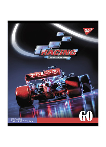 Набір зошитів Racing championship А5 в клітинку 96 аркушів 5 шт. () Yes 766897 (337471129)