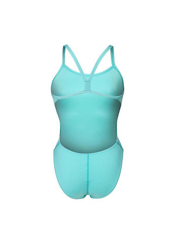 Бирюзовый демисезонный купальник закритий для женщин team swimsuit challenge solid бирюзовый Arena