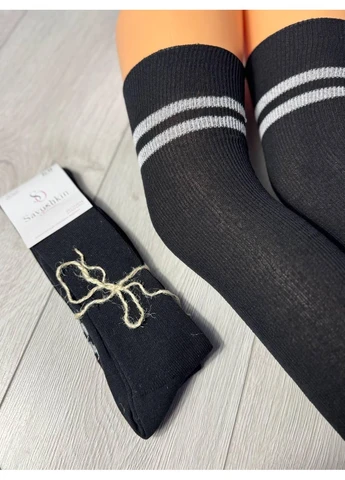 Чорні гетри надколінні 35-39 600гтр6 6 пар SavSocks (385323050)