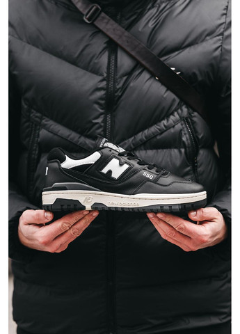 Чорні Осінні кросівки чоловічі new balance 550 black white 2.0 нью беланс 550 No Brand