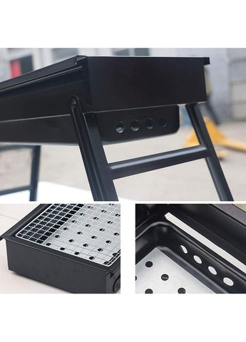 Переносний складаний мангал із решіткою для барбекю No Brand (366027208)