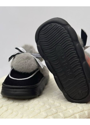 Цветные детские стильные и теплые тапочки-угги без задника (микс цветов( Lion с бантом