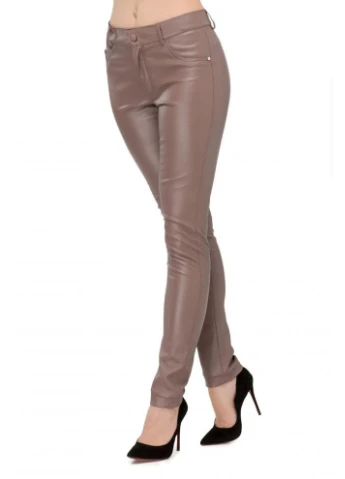 Шкіряні штани з кишенями Fashion Girl (301474257)