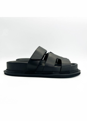 Черные шлепанцы (р) кожа 0-1-1-am-2358-10-1 Arees Meniwa