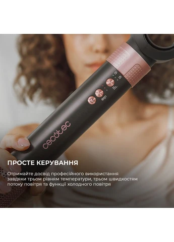 Стайлер Bamba CeramicCare 14in1 AirGlam Чорний (CCTC-00251) Cecotec (395234721)
