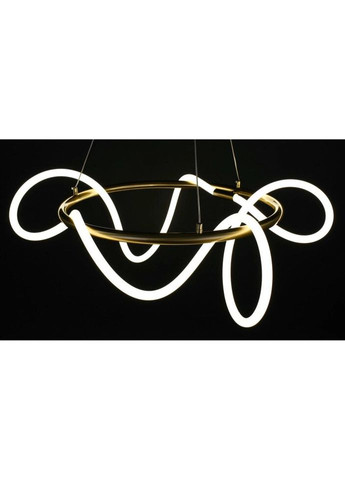 Люстра светодиодная подвесная LED светильник для квартиры на потолок лэд 27728 Латунь 50-150х80х80 см. Sunnysky (335975018)