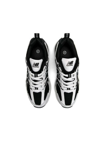 Черно-белые демисезонные кроссовки женские, вьетнам New Balance 530 Black White