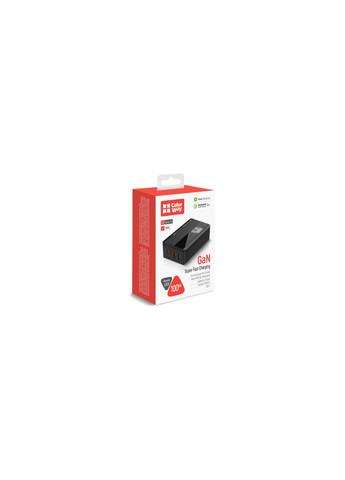 Зарядное устройство для Power Delivery GaN (2USB-A + 2USB TYPE-C) (100W) black (CW-CHS041PD-BK) Colorway Power Delivery GaN (2USB-A + 2USB TYPE-C) (100W) b (370017421)