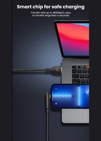 Кабель USB Type-C для швидкого заряджання Mate (2 метра), 90 градусів, чорний Huawei (342067558)