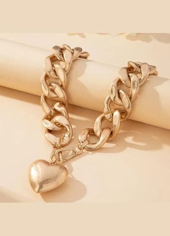 Кольє широкий ланцюг з великим кулоном No Brand (337177521)