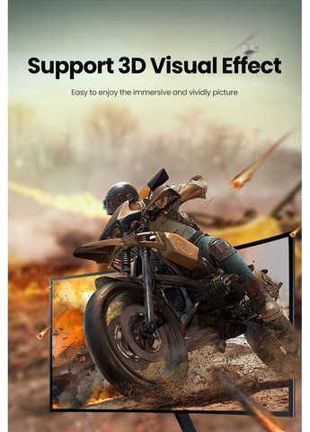 Кабель DP 1.4 Male to Male Plastic Case Braided Cable 1m (UGR-80390) (UGR-80390) Ugreen DP114 (369159724)