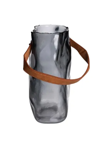 Подарочная стеклянная ваза сумочка с ручкой 18×9×25 (см) декоративная HP-19-157-2 Yiwu (385607343)